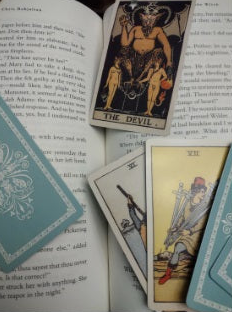 Intuitively Chosen Tarot Card Bookmark with tassel